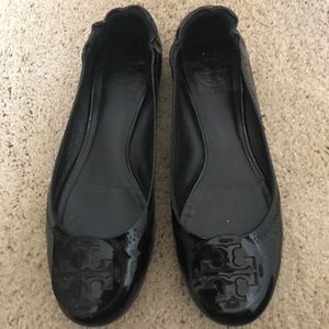 Tory Burch Black Flats